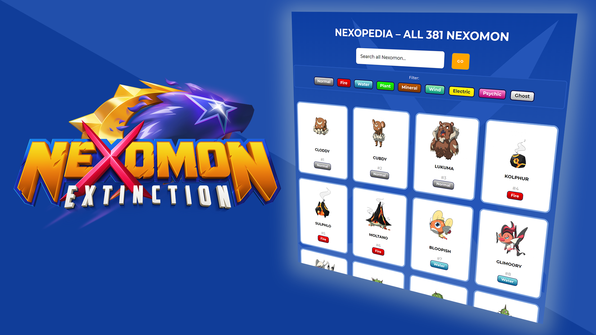 Meet (Almost) All 381 Nexomon in the Nexopedia!